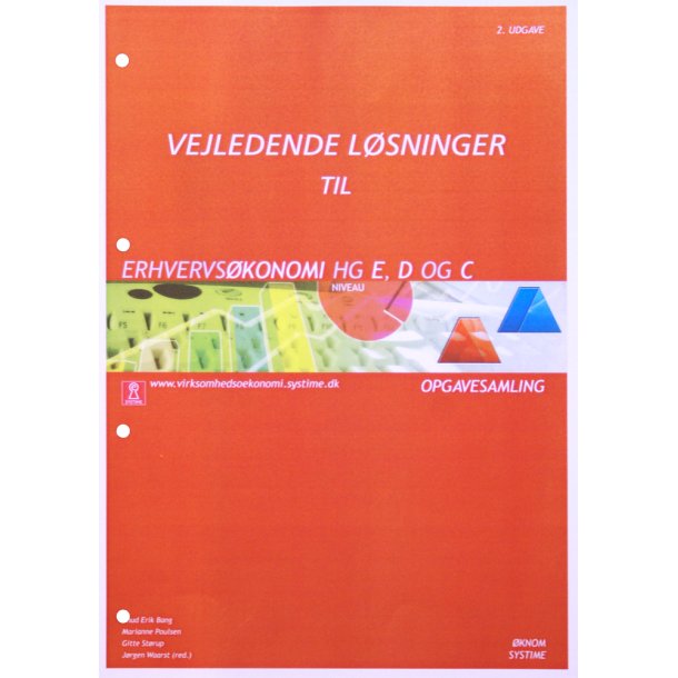 Erhvervskonomi HG - Niveau E, D, C - Vejl.lsninger